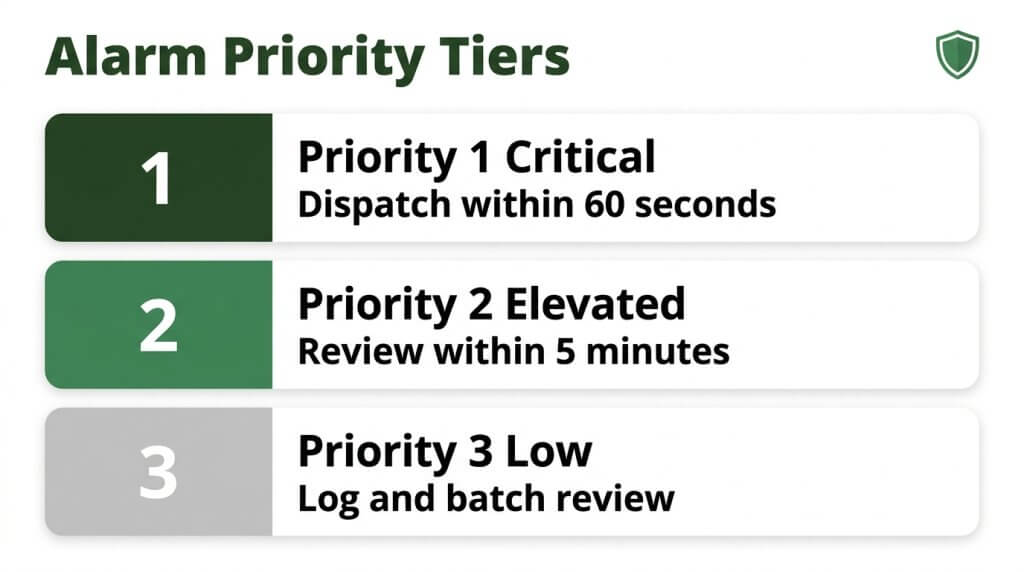 image of alarm priority tiers escalation rules diagram